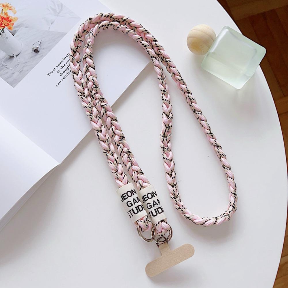 New Long Phone Lanyard Braided Rope Keychain Phone Case Chain Straps Crossbody Outdoor Lanyard Hanging Cord Phone Accessories