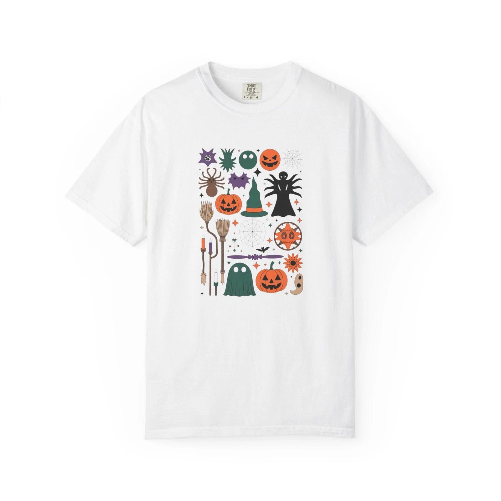 Vintage Boho Halloween Unisex T-shirt, Retro Witchy Tee, Fall Festival Top, 2XL