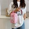 Cinnamoroll Kuromi Melody Print Nylon Travel Makeup Bag With Breathable Design For Unisex Use