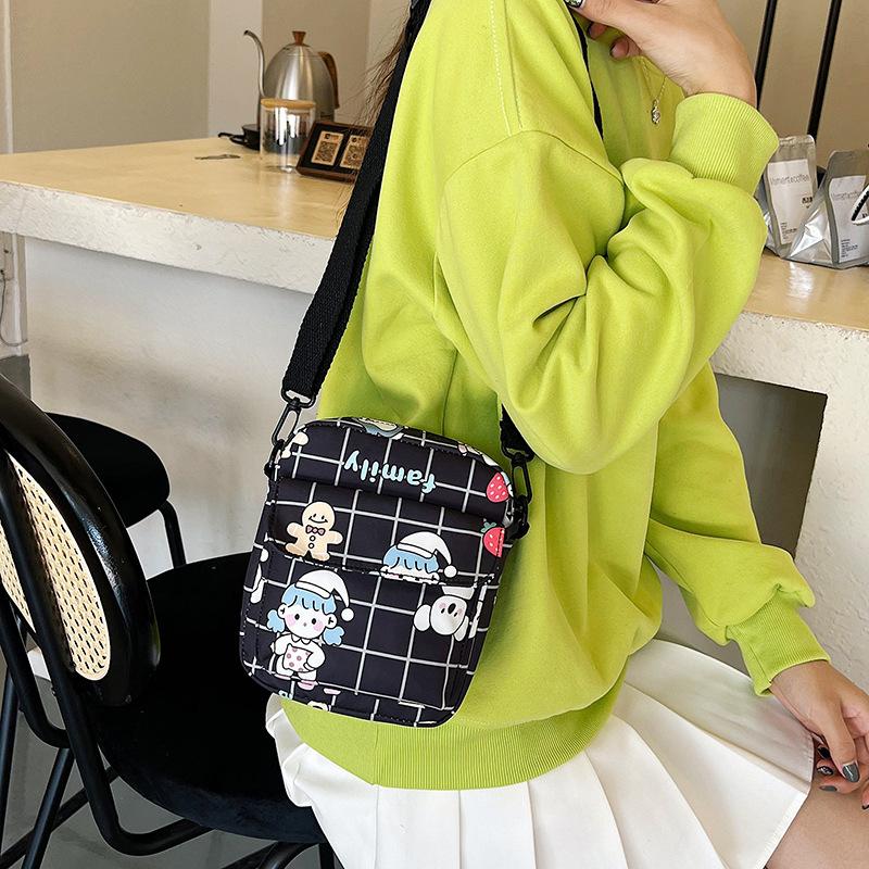 Large capacity student tutoring bag women's bag new shoulder bag sweet messenger bag