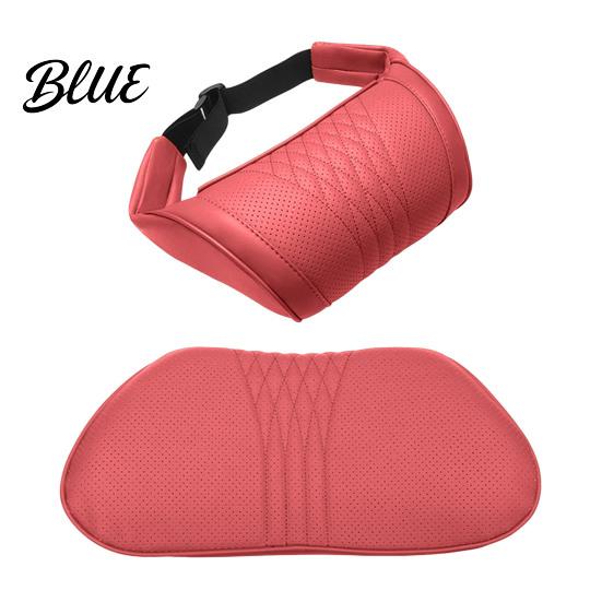Adjustable Neck Pillow for Car Travel Universal Memory Foam Headrest Pillow Ergonomic Support Auto Breathable Nappa Leather Seat Cushion Long