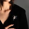 1Pc Women Brooch Fashion Style Cute Elf Insects With Crystle Wings Lapel Pins Luxury Jewelry Party Accessories