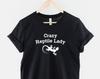 Crazy Reptile Lady Shirt: Lizard Owner Gift Tee, Bold Reptile Design (Unisex Cotton)