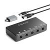 Cubilux CB5 USB Audio Interface for Recording – USB Audio Capture and Sound Card for Streaming and Podcasting, with Stereo Mic Input, Line Input,