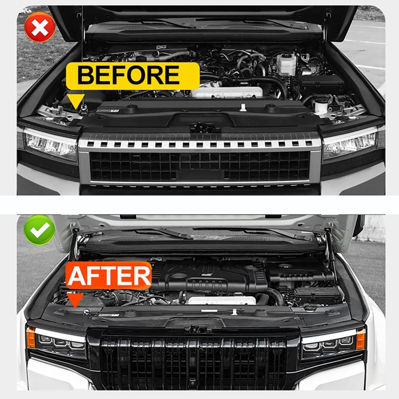 2Pcs/set Car Engine Cover Cabin Protection Plate Cover for Toyota Land Cruiser Prado J250 LC250 2024 2025