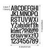 1.5-inch Letter Sticker Multicolor English Alphanumeric Combination Holiday Gift Decoration Waterproof Letter Sticker