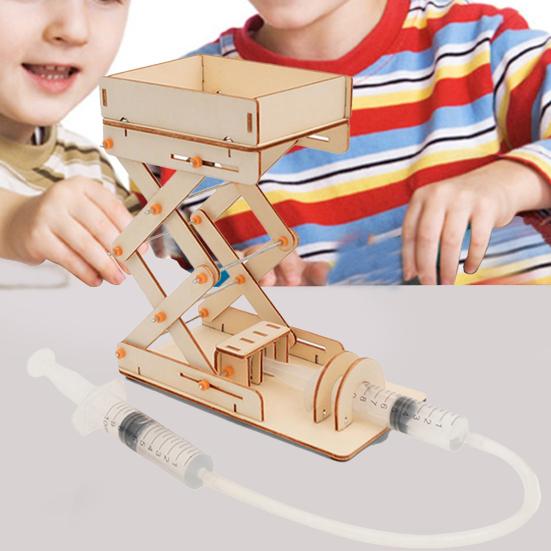 1 Set Lustige Kreative Neuheit Lehre Ausrüstung Spielzeug Hydraulische Hebe Plattform Kid Physikalische Kinder