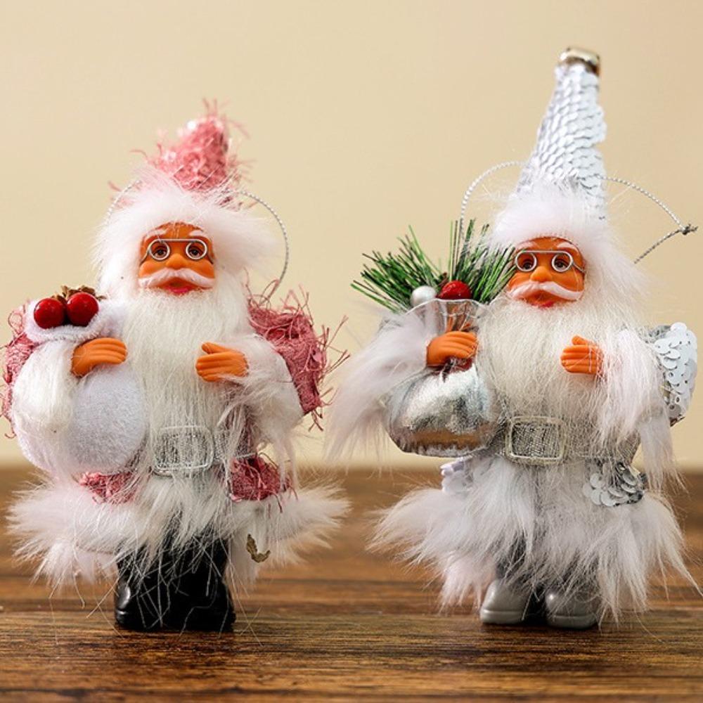 New Year Standing Hooded Santa Claus Creative Christmas Decorations New Christmas Gifts Pendant