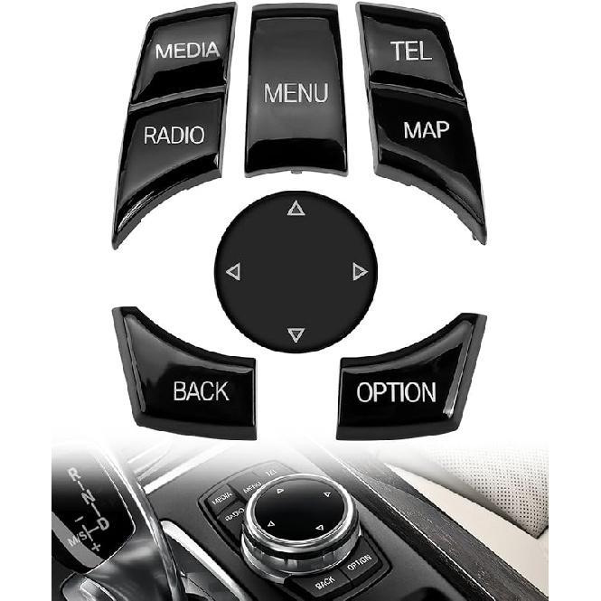 Кнопка управления мультимедийным контроллером iDrive Подходит для BMW 1 3 5 X1 X3 X5 X6 F10 F20 F22 F25 F30 F34 F36 Некоторые модели, Комплект ручек управления медиа-радио Замена Model B