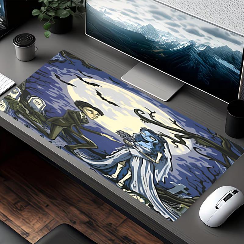 Corpse Bride Print Mouse Pad, for Keyboard Pad Laptop PC Mat for Office Home Use, Desk Decor, Perfect Birthday Gift for Gamers