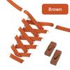 Colorful Lock Elastic Laces Sneakers Shoelaces Without Ties Tennis No Tie Shoe Laces Kids Adult Wide Shoelace Shoe Accessories