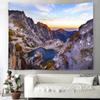 Natural Scenery Lake Sunset Decorative Tapestry Home Wall Living Room Office Decorative Tapestry
