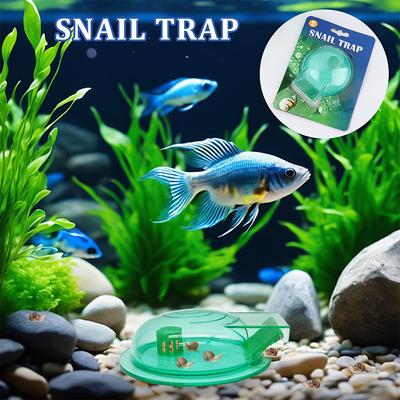 Aquarium Snail Trap, Plastic Snail Catcher For Freshwater Fish Tank Green Snail Catch Box