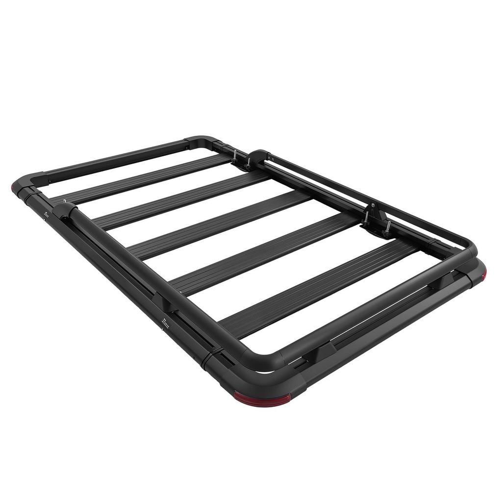 Roof Rack Cargo Basket, 1626 x 990 x 115 mm, Heavy Duty Roof Top Carrier Basket with Extension, 90.72 kg Capacity, All-Weather Car Top Luggage Holder,