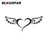 BLKUOPAR Heart Angel Wings Car Stickers Personality Laser Decal Scratch-Proof Die Cut Laptop Refrigerator Car Decoration