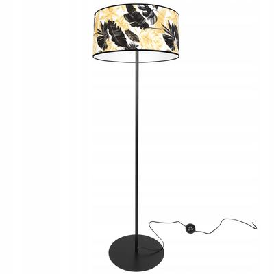 Elegant Floor Lamp, Golden Flower Lampshade, Led