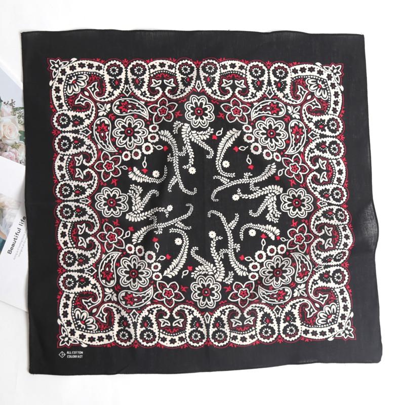 Unisex Hip Hop Women Men Bandana Scarf Punk Square Bandanas Headwear Fashion Bohemian Head Scarf Headbands Hair Accessories
