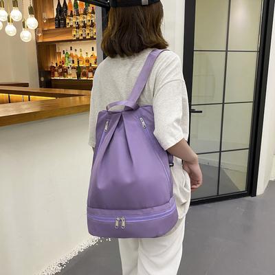 Wet and Dry Basketball Sports Bag Simple and Lightweight Swimming Fitness Bag Large Capacity Short-distance Travel Shoulder Duffle Bag