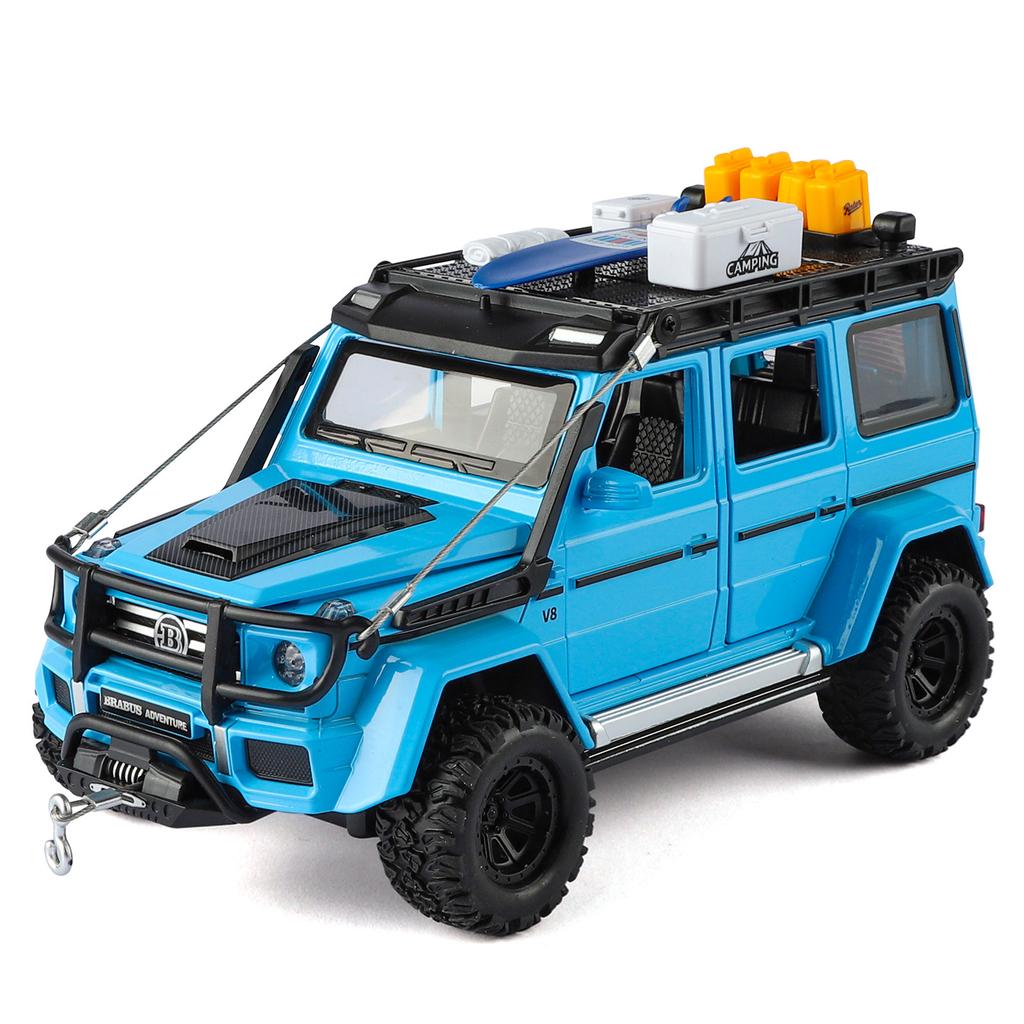 1:24 Benz BRABOS G550 4X4 Modified Alloy Off-road Vehicle Model Decoration Collection Gift