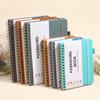 Password Record Notebook with Letter Labels, Faux Leather Index Pages, Pen Holder, and Binding Strap