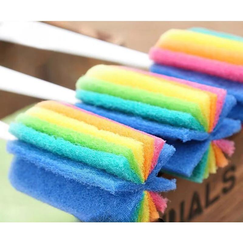 Baby Bottle Brush Sponge Brush Home Cleaning Bottle Sponge Brush Glass Pot Washing Kitchen Cleaning-Tool for Baby Bottle