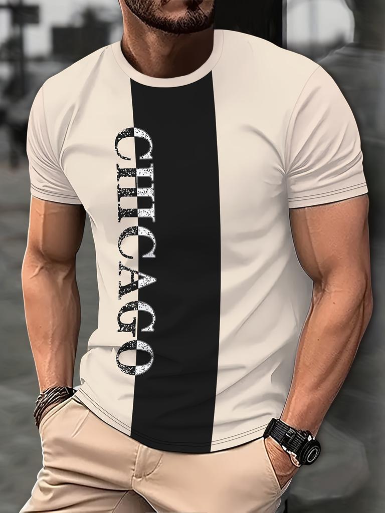Men's T-shirt 3D Printed Casual Short Sleeved T-shirt