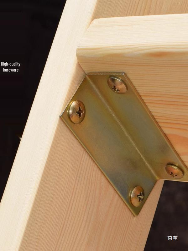 Solid Wood Wall-Leaning Folding Ladder: Multi-functional Telescopic Loft Staircase