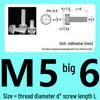M3-M8 Hand-Tightened Transparent Acrylic Knurled Screw 