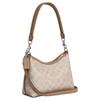 Coach Laurel 19 Coated Canvas Handbag Women Handbags Silver Beige CBH15-SVPWH
