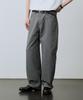 LEIRE Curved Cotton Chino Pants [Charcoal]