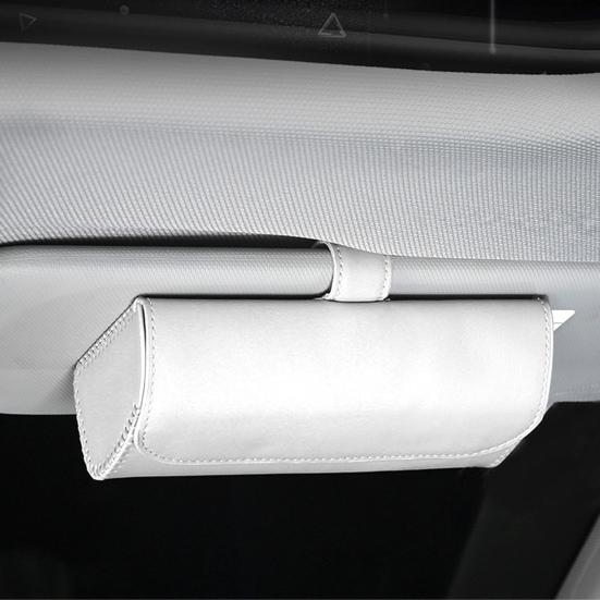 Sunglasses Holder with Hidden Magnetic Closure Simple Installation Car Sun Visor Universal Auto Eyeglasses Organizer Box