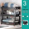 3-Tier Countertop Kitchen Dish Drying Rack