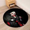 Halloween Horror Printed Round Rug Carpet Chair Rug Area Rug Entryway Doormats,for Office Chair Living Room Bedroom Kitchen Room.
