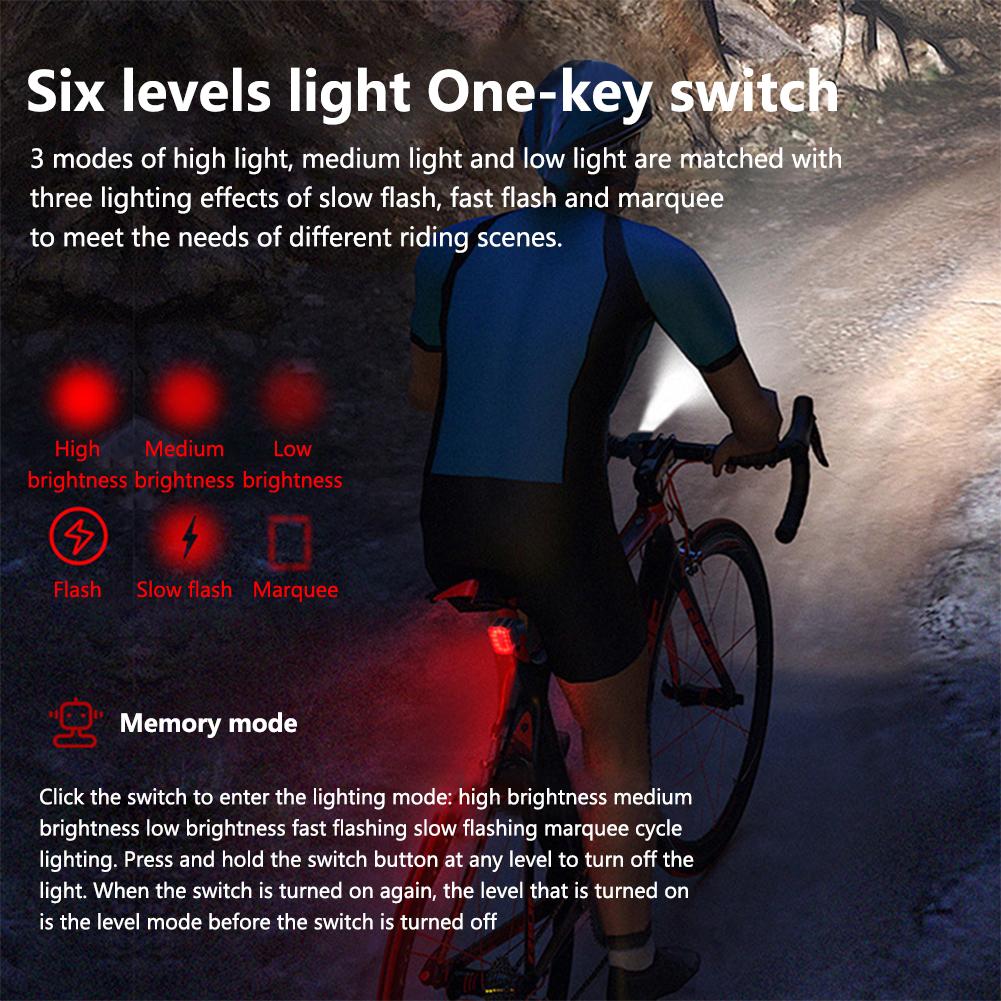 Led Bicycle Light Set High Brightness Waterproof Usb Rechargeable Aluminum Alloy Bicycle Front Rear Light