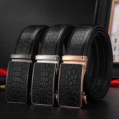 Nuova Cintura da Uomo in Pelle PU di Alta Qualità con Fibbia Automatica 2025 - Elegante Cintura da Business per Giovani e Mezza Età