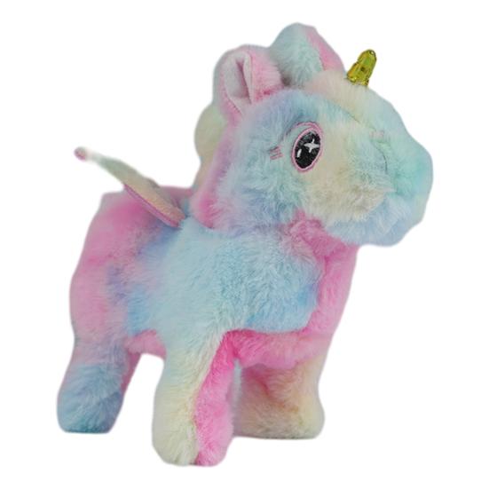 Simulations Plüschpferd Spielzeug mit Sound Elektrisches Gehen Interaktives Pferd Plüschtier Kleinkinder Jungen Mädchen Pädagogisches Stofftier