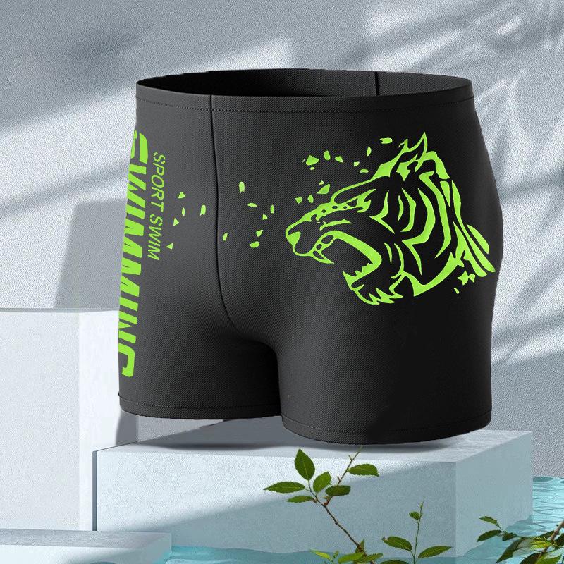 

Мужские быстросохнущие нейлоновые плавки-боксеры — простые модные трусы-боксеры для горячих источников и аквапарков 3XL 60-80 kg