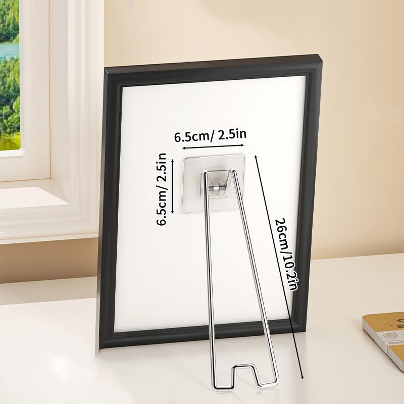 

Подставка для фоторамки без сверления и гвоздей, настольный держатель для экспозиции для фотографий, альбомов и произведений искусства, простая установка, прочная поддержка, только кронштейн L