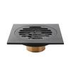 10X10cm square black all copper deodorization filter cover floor drain shower floor drain bathroom hardware accessories
