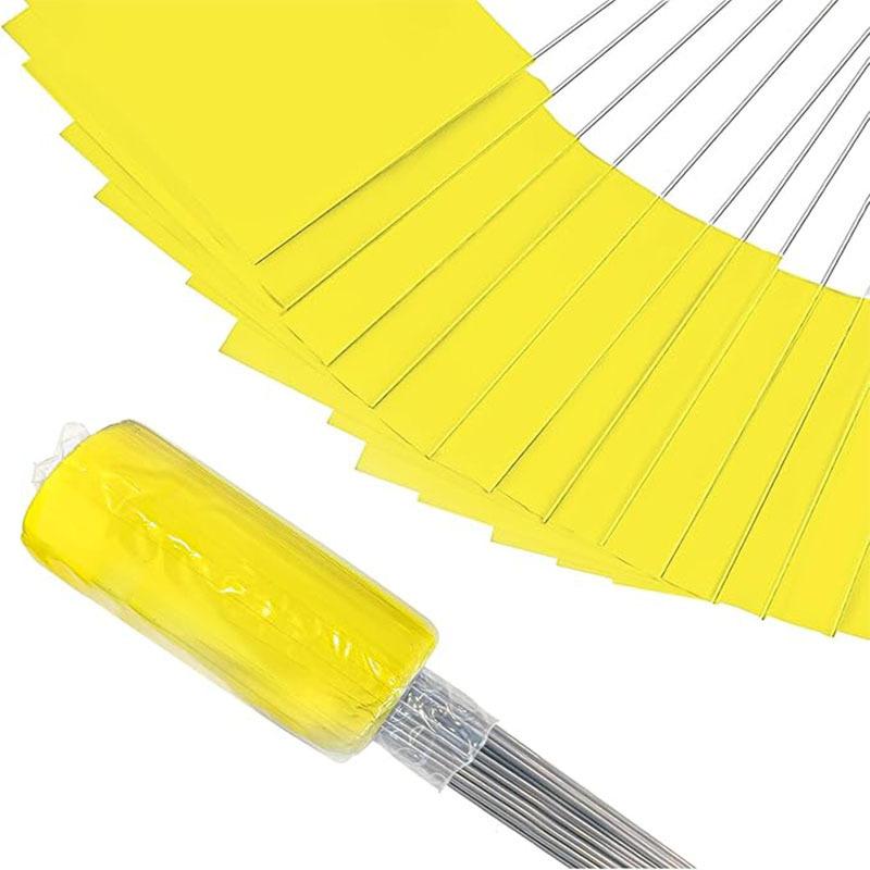 20Pz Bandierine Segnaletiche da Giardino in PVC Alta Visibilità Filo d'Acciaio per Irrigazione Prato Rilievo Confini per Decorazione Giardino di Casa