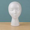 Lightweight Foam Mannequin Head for Wigs And Hats Display, Eyewear Display Model with Stable Base Glasses Headwear Styling Photography