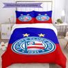 Bahia Fc Crest Emblem Printed Pattern Duvet Cover Set – Includes 1 Duvet Cover and 2 Matching Pillowcases Bedroom Decor Christmas Gifts