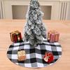 Charming Tree Mini Skirt For Christmas Featuring Soft Red Black And Black Fabric White