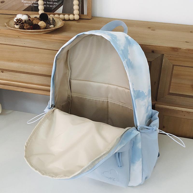 Tie-Dye-Druck Studenten-Schultasche Große Kapazität Damen-Rucksack