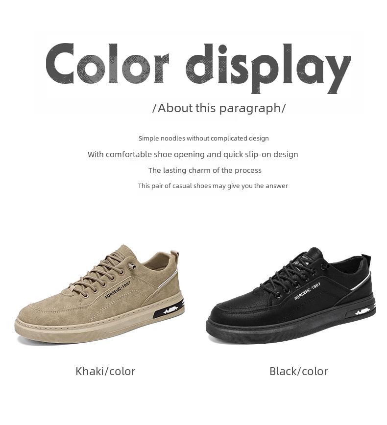 Nowe męskie oddychające jesienne trampki robocze: Modne, uniwersalne buty sportowe i codzienne