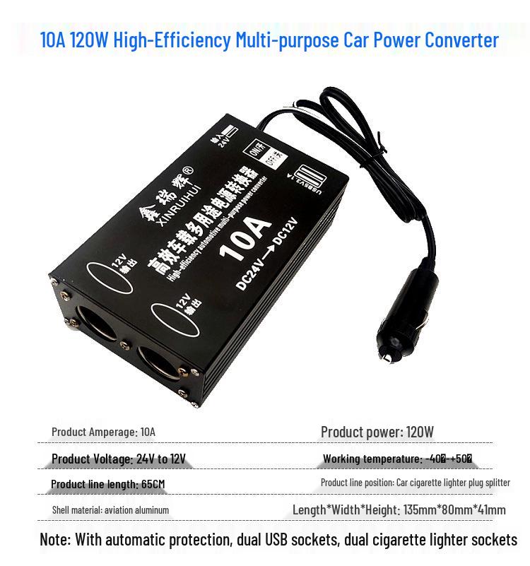 24V To 12V High-Power DC Buck Converter for Cars and Trucks