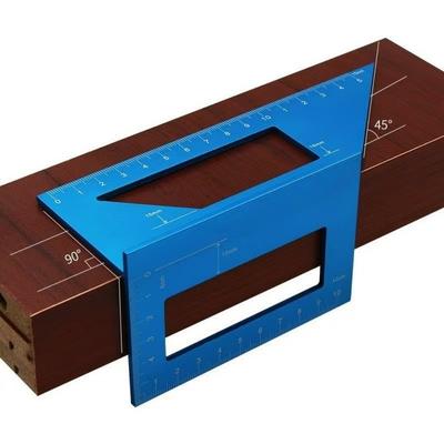 45 90 Degree Angle Ruler Aluminum Alloy Accurate Woodworking Square Square Design Multifunctional Marking Gauge Carpenter Work