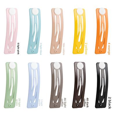 Rechteckige BB-Clips Hochglänzend Farbverlauf Pulverbeschichtet und Lackiert Haarspangen Handgefertigtes Material Kopfschmuck-Accessoires