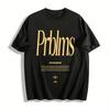 Prblms Letter Print Tee Spirit of New Generations Casual Top Pure Cotton T-shirt