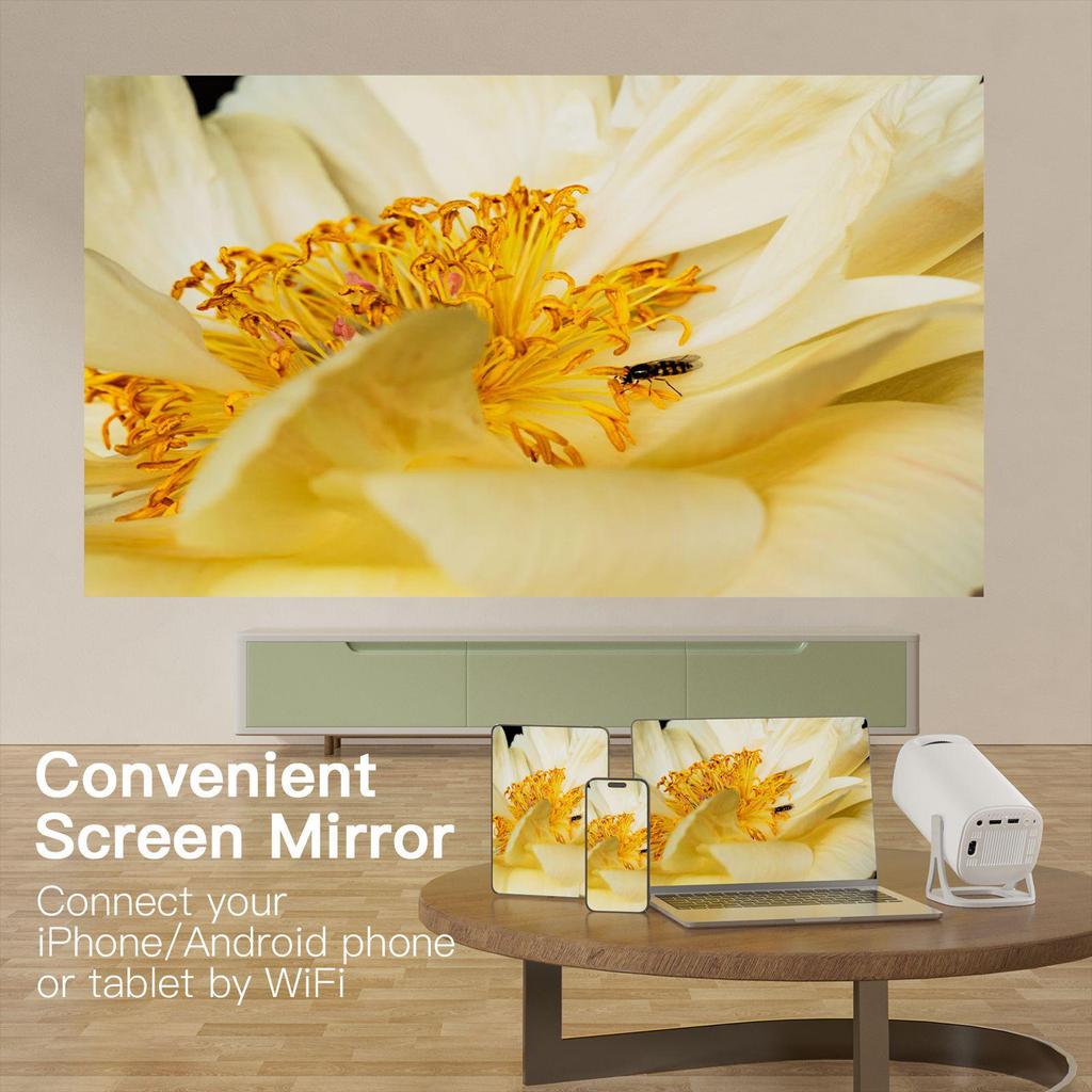 S40 Smart Android WiFi HD Projector: Portable 720P for Home & Outdoor Use